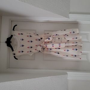 Cream bomb pop dress